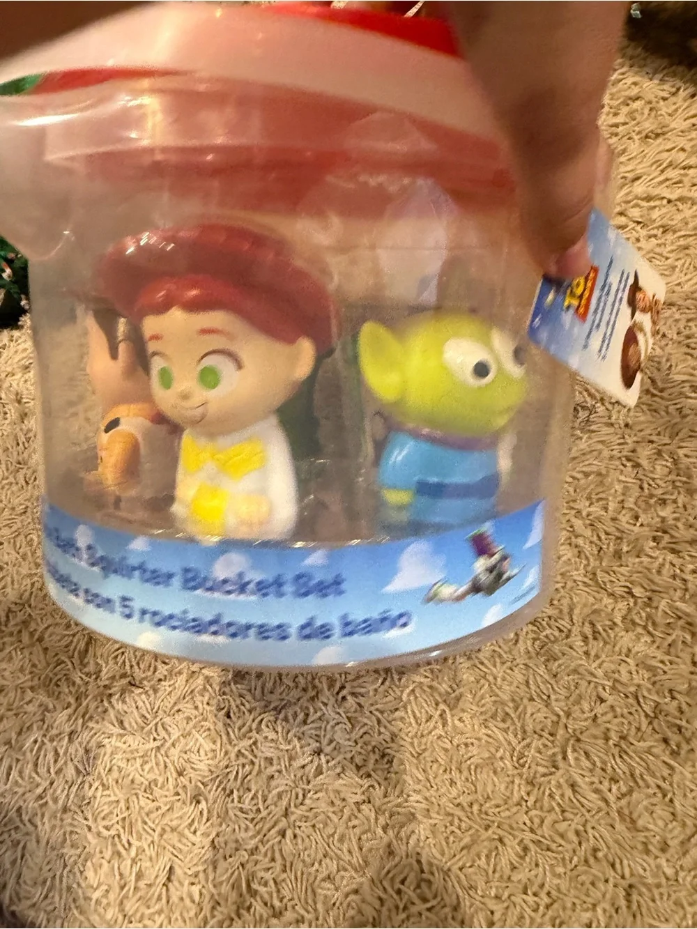 Toy Story 5-Piece Bath Squirter Bucket - Red & White